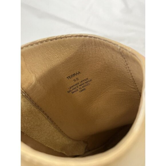 Steve Madden TERRAA Open Toe Booties Natural Leather Size 9.5 - Picture 8 of 15